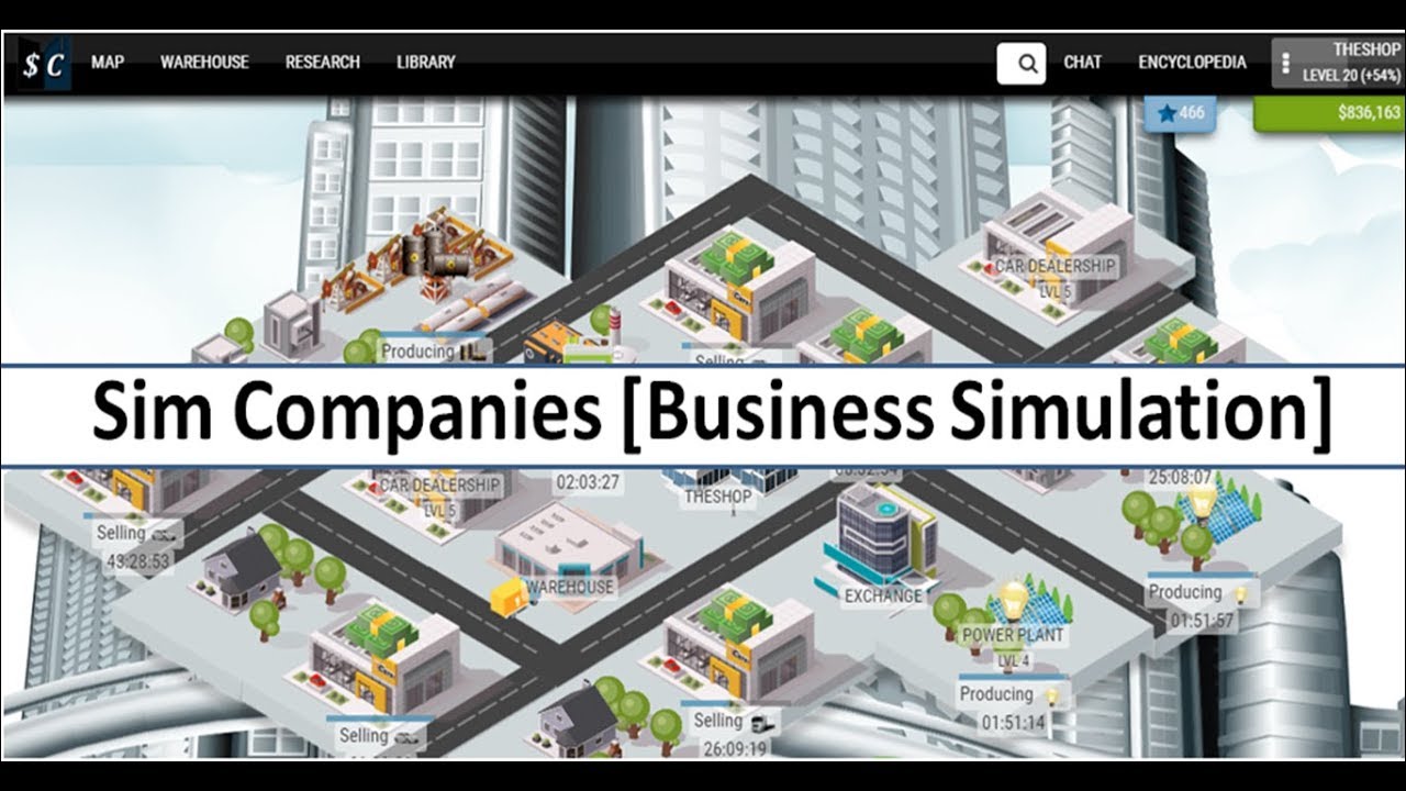 Sim Companies Online Business Simulation Game [Business Development Educational Model]