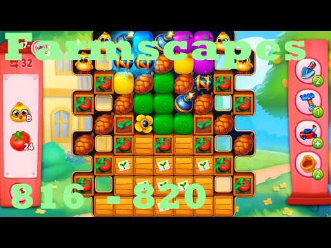 Farmscapes Level 815 - 820 HD Gameplay Walkthrough |  3 - match game | android | ios | pc | app