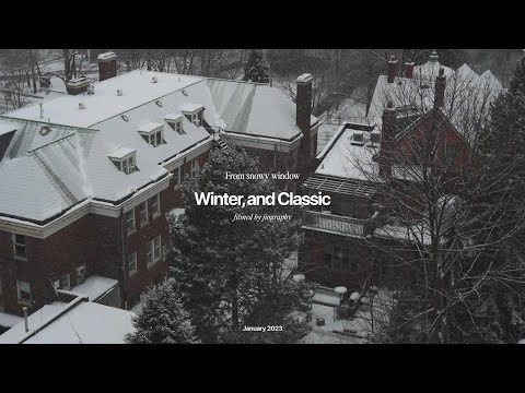 Winter, Classic piano. (4K winter scenery playlist)