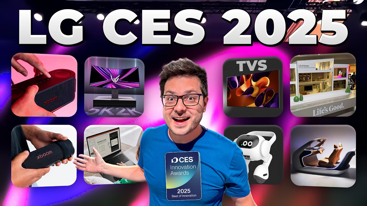 Isso VOCÊ NUNCA VIU! TV Oled TRANSPARENTE e SEM FIOS a NOTEBOOKS com AI: LG na CES de 2025!
