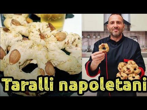 I VERI TARALLI NAPOLETANI STRUTTO PEPE E MANDORLE-Ricetta fatta completamente a mano in casa