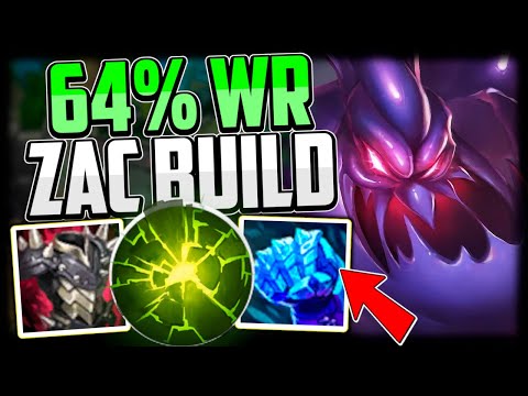 EASY 64% Win Rate ZAC BUILD IS A LEGIT CARRY! + Best Runes/Jungle Route Zac Guide League of Legends