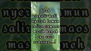 Download lagu Kata-kata Bijak Bahasa Sunda 2022 || ulah nyerah lamun masih sanggup #shorts mp3