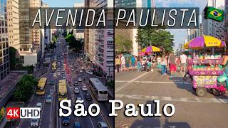 🇧🇷 São Paulo's Most Iconic Avenue — From Daily Life to Sunday Leisure: PAULISTA AVENUE 【 4K UHD 】