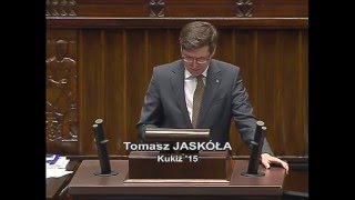 Wystąpienie ws. ciszy wyborczej i referendum ogólnokrajowego Tomasz Jaskóła