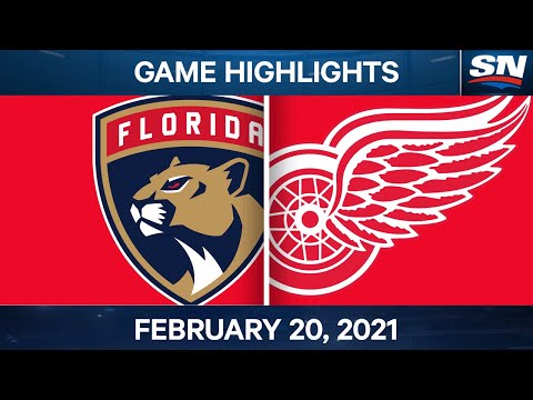 NHL Game Highlights | Panthers vs. Red Wings - Feb. 20, 2021