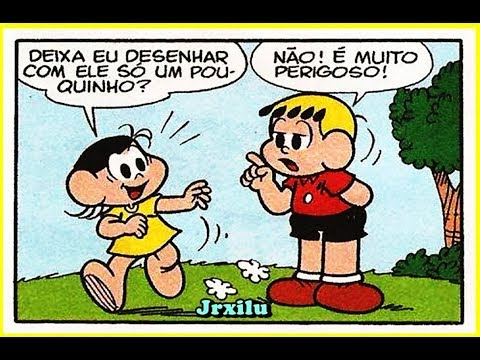 Magali - Desenhos reais - quadrinhos Turma da Mônica