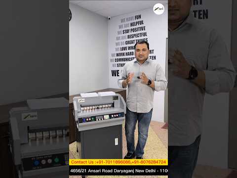 450VS+ Digital Paper Cutting Machine 17 Inch | 450VS+ Full Review & Demo in Hindi | Xlam |