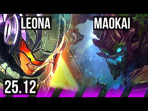 LEONA & Zeri vs MAOKAI & Mel (SUP) | KR Grandmaster | 25.12