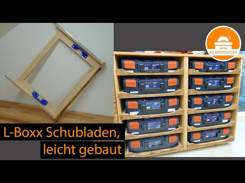 L-Boxx Schubladen selber bauen – saubere Werkstatt-Organisation mit Vollauszügen.
