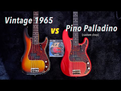 Fender Precision COMPARISON "Pino Palladino" custom shop VS Vintage 1965 - BASS PILLS