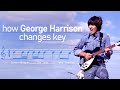 How George Harrison changes key in Beatles songs