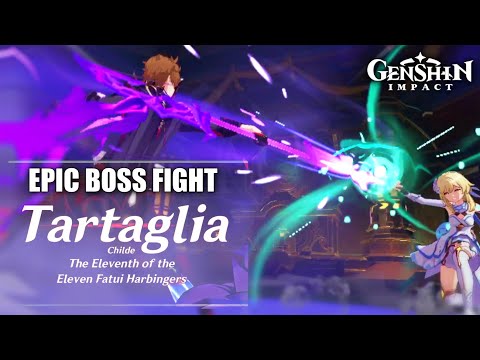 XINGQIU VS CHILDE BOSS BATTLE | PLUS CUTSCENES