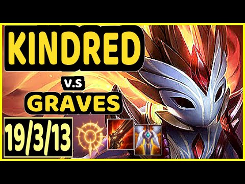CAOS (KINDRED) vs GRAVES - 19/3/13 KDA JUNGLE CHALLENGER GAMEPLAY - BR