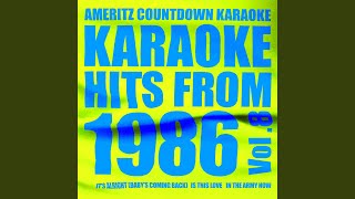 It's Alright (Baby's Coming Back) (In the Style of Eurythmics) (Karaoke Version)