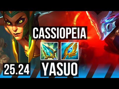 CASSIOPEIA vs YASUO (MID) | EUW Challenger | 25.24