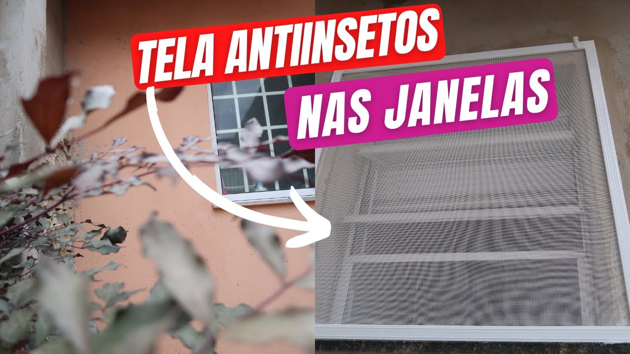 INSTALANDO TELA COM PERFIL DE ALUMÍNIO NAS JANELAS chega de inseto!
