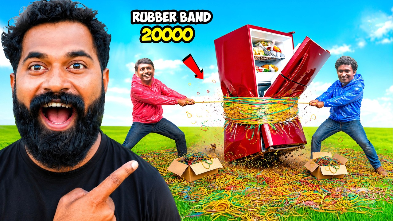 We Wrapped 20,000 Rubber Bands Around a Fridge and This Happened… | M4 Tech |