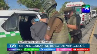 Carabineros detiene a sujetos por comercialización de vehículos robados