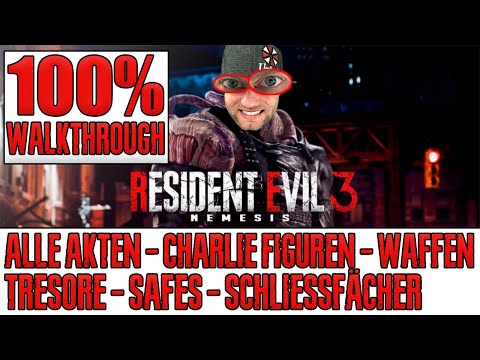 Alle Sammelobjekte Resident Evil 3 Remake - Mr Charlie Figuren, Akten, Waffe, Tresore, Safes - 100%