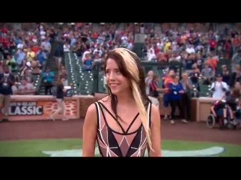 Stephanie K National Anthem -- Detroit Tigers vs Los Angeles Angels at Comerica Park 8/27/16