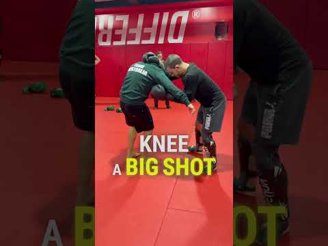 MMA drill where we combine striking, forward movement, and stopping the opponent’s takedown attempt.