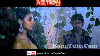 Bhijbo Re Bhijbo |  Full Video Song |  Action Bengali Movie 2014 |  Om, Barkha Bhist