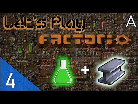 Factorio Let's Play (Ep 4): GREEN SCIENCE + STEEL [0.16 Gameplay Series]