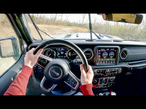 2021 Jeep Wrangler Rubicon 4xe - POV Test Drive (Binaural Audio)