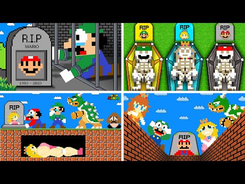 Mario R.I.P All Team: Sorry Mario, Luigi, Peach, Bowser [ALL EPISODES] | Game Animation