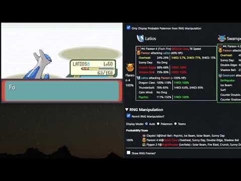 Pokemon Emerald Battle Frontier Assistant with RNG Manipulation