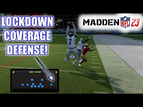THIS SECRET MADDEN 23 COVERAGE DEFENSE IS INSANE! LOCKDOWN COVERAGE & FAST PRESSURE!