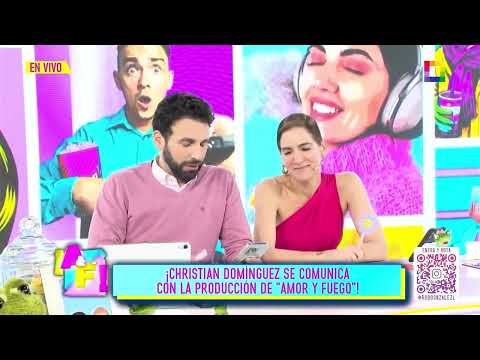 Amor y Fuego - NOV 10 - CHRISTIAN DOMÍNGUEZ SE COMUNICA CON LA PRODUCCIÓN DE “AMOR Y FUEGO” | Willax