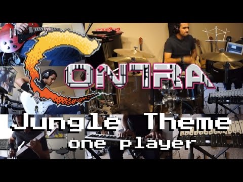 Contra Stage 1 Jungle Theme Cover (Guitar Bass Piano Drums and More) 魂斗羅