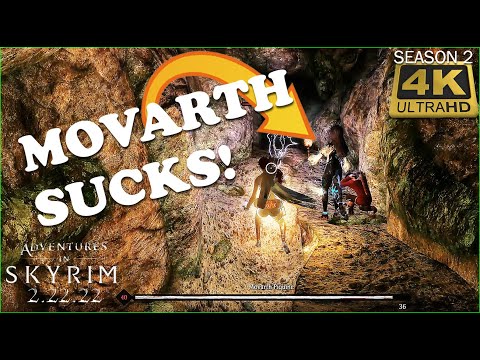 Ep13 Skyrim 2.22.22 Morvarth's Lair in 4K. The 10-year-old follower is of zero help! Nor is his mom!