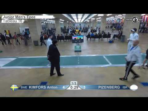 FE M E Individual Juniors Plovdiv BUL ZC Europe 2017 T16 03 green KIMFORS SWE vs PIZENBERG ISR