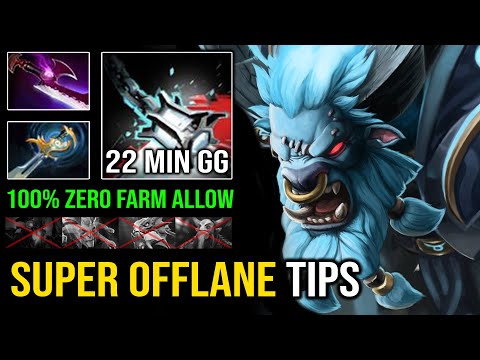 ULTIMATE OFFLANE TIPS 100% Zero Farm Nonstop Bash with First Item Echo Sabre Spirit Breaker Dota 2