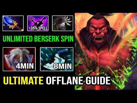 ULTIMATE NEW OFFLANE GUIDE 8Min Vanguard + Blink EZ Creep Skip with Unlimited Axe Spin Dota 2