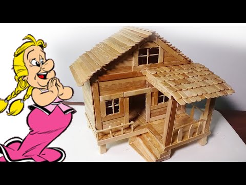 How to Make a Cute House By using Popsicle Stick