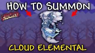 How to Summon Cloud  Elemental Boss in terraria calamity mod