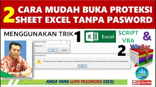 Cara Membuka Unprotect Sheet Excel dengan Mudah dan Ampuh tanpa Password