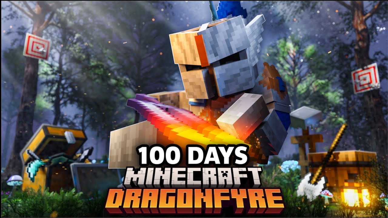 I Survived 100 Days as a WARRIOR in Dragonfyre!