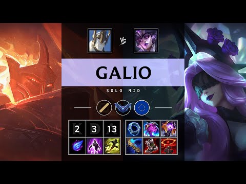 Galio Mid vs Syndra - EUW Diamond Patch 25.17