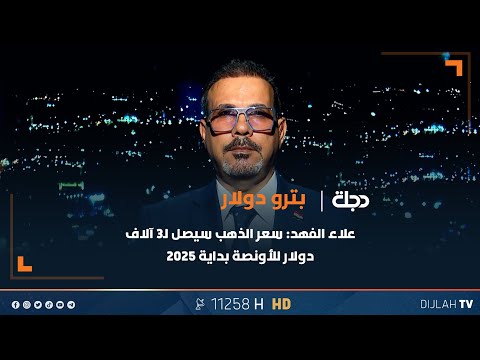فيديو | الخبير الاقتصادي علاء الفهد: سعر الذهب سيصل لـ3 آلاف دولار للأونصة بداية عام 2025