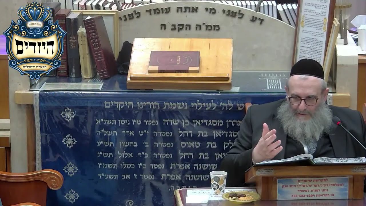 הרב יהושע ויזגן מסכת חולין דף עג עמוד ב'