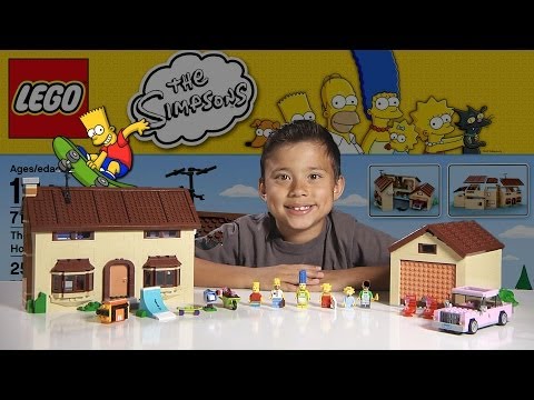 The SIMPSONS HOUSE - LEGO Simpsons Set 71006  - Time-lapse Build, Unboxing & Review!
