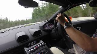 preview picture of video 'Lamborghini Hot Lap, Highland Park, Cromwell, New Zealand. Xmas 2014,'
