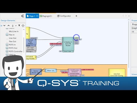 Q-SYS Training  |  Public Address I - BGM Ducking