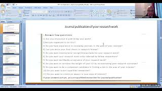 AIU Seminar Blueprint for Publishing in an Academic Journal by Mohammad Shahidul Islam