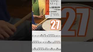 譜面いぶちゃんが挑戦！27Page#1-3 Modern Reading Text in 4/4 #基礎練 #drum #moridon #LouisBellson #GilBreines
